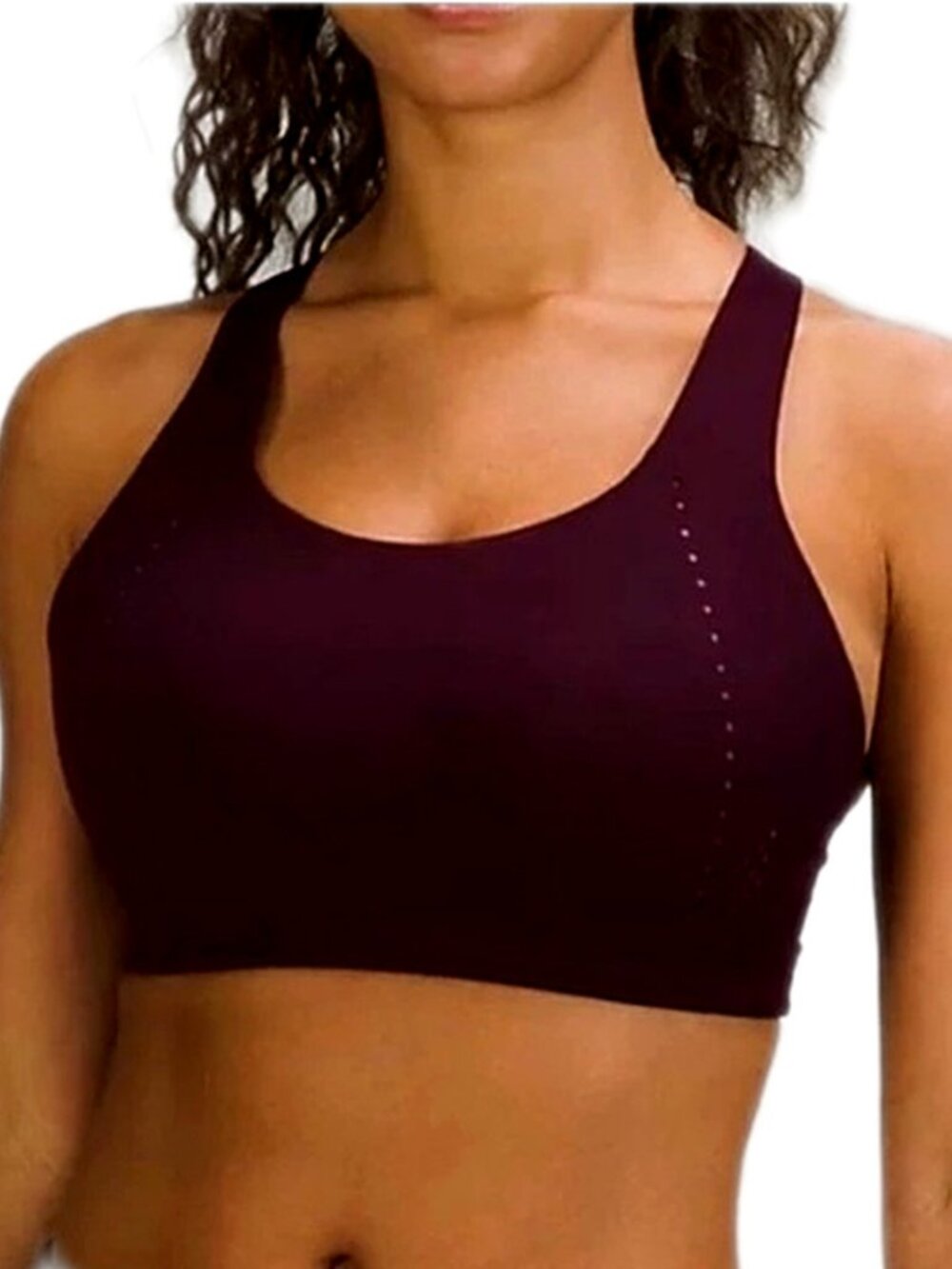 Lululemon Sports Bra AirSupport High Support Sports Bra Cassis / Red Merlot 34DD